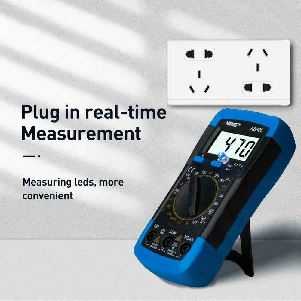 Digital Multimeter AC DC Voltmeter Ammeter Ohmmeter Volt Tester Meter XL830L USA photo 8