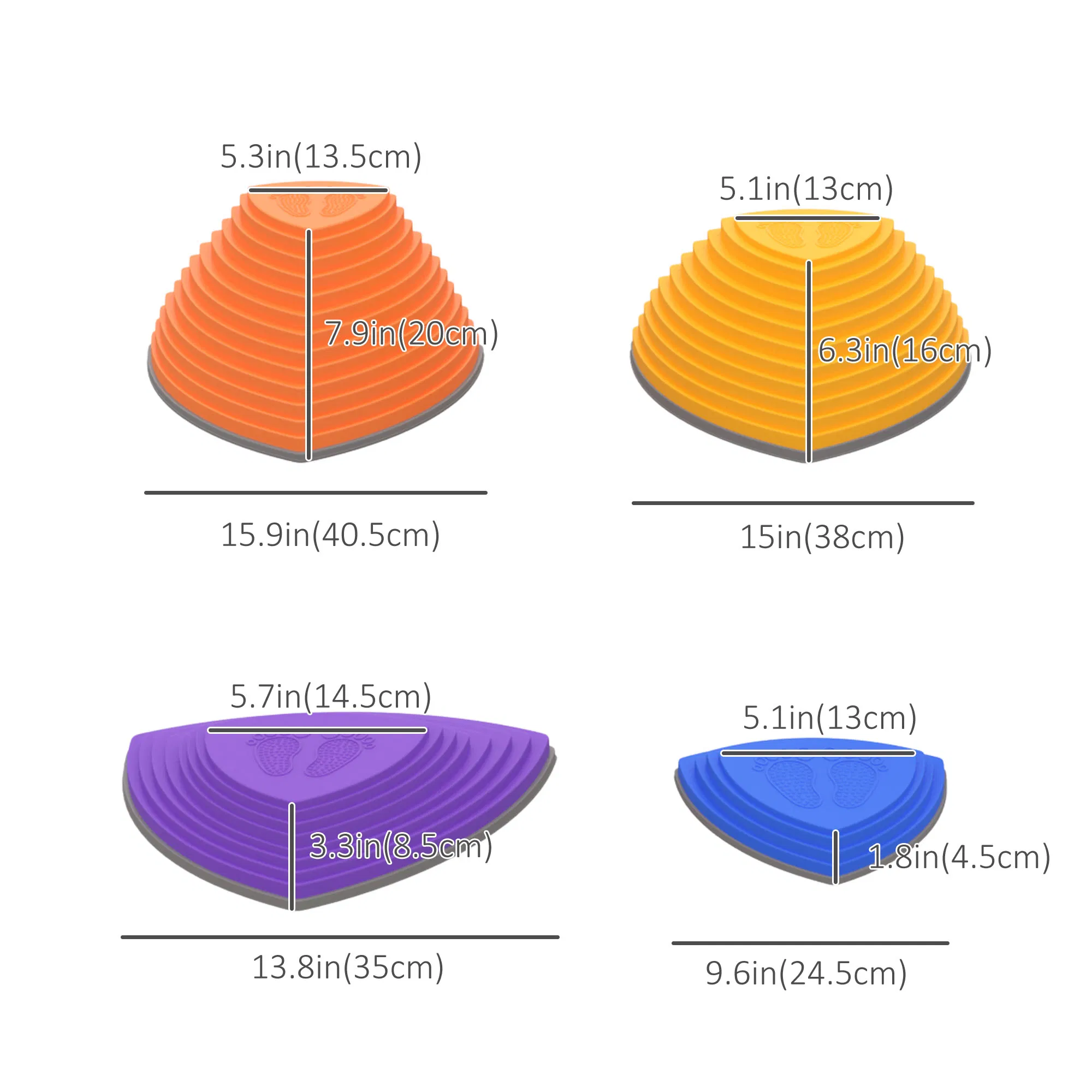 11 PCs Stepping Stones Kids with Non-slip Rubber, Stackable Balance River Stones for Obstacle Course Sensory Play, Outdoor Indoor for 3-8 Years Old photo 2