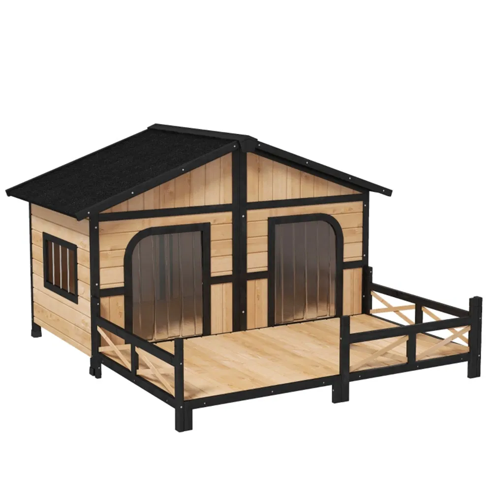 Dog House- Natural Wood photo 8