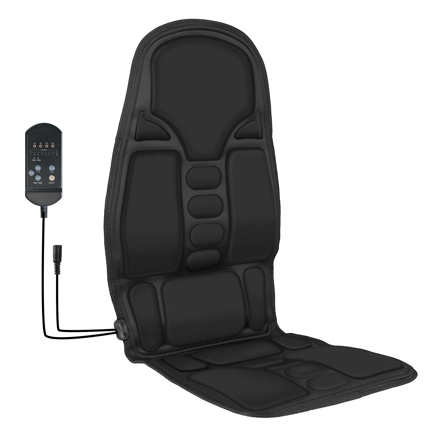 Back Massager Cushion Electric Massage Car Seat Cushion Chair Pad with Heating Function 8 Vibration Modes 3 Intensity Levels photo 6