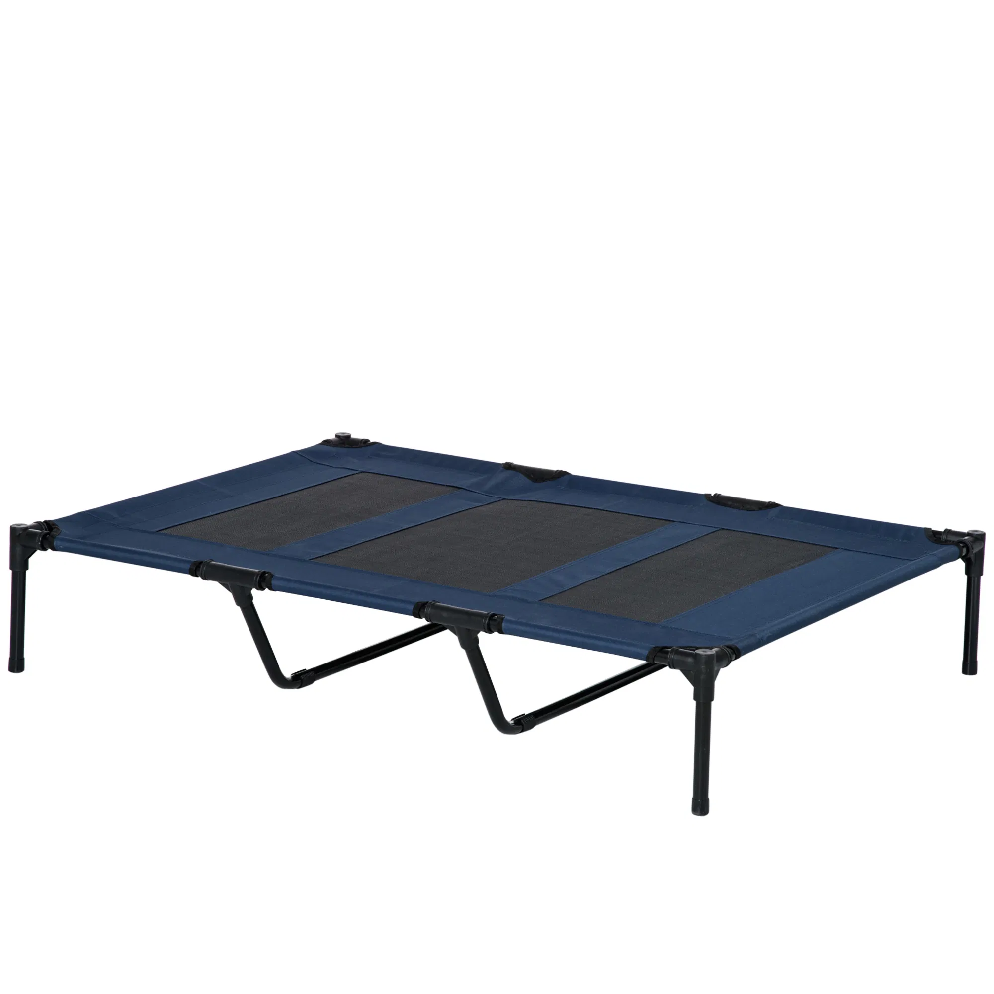 48" X 36" X 9" Elevated Pet Bed with Carrying Bag, Dark Blue photo 1