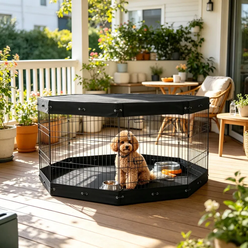 Dog House with Space-Saving for Outdoor photo 7