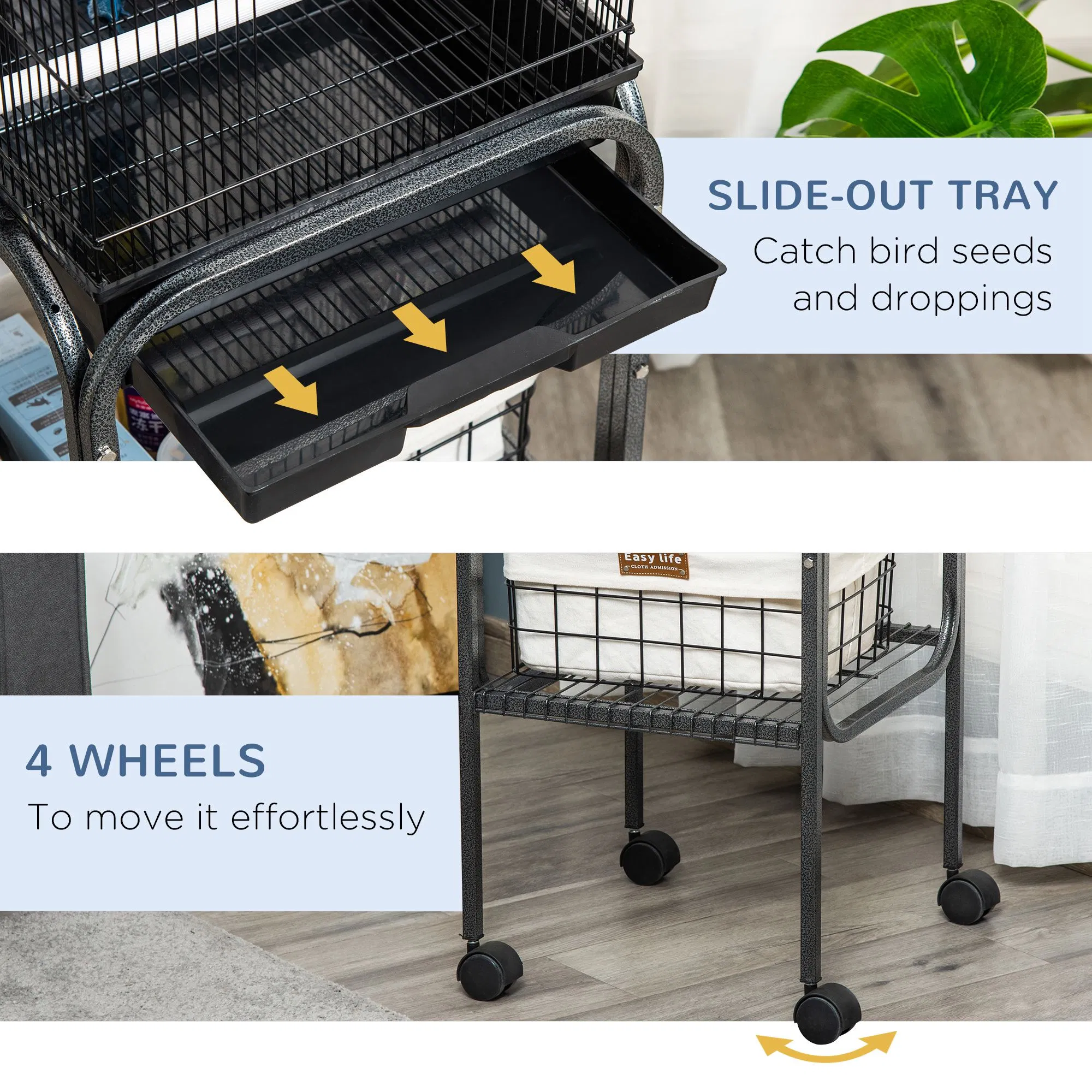 Bird Cage Starter Kit with Detachable Rolling Stand photo 2