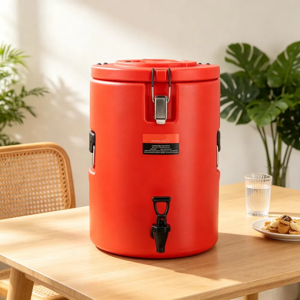 4.5 Gallon Stainless Steel Insulated Beverage Dispenser, Thermal Hot & Cold Drink Server with Spigot Handle, Food-grade, for Restaurant & Drink Shop photo 7