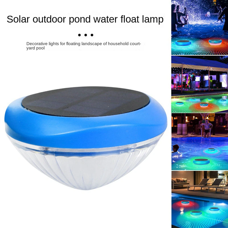 Solar LED RGB Light Outdoor Garden Pond Swimming Pool Floating Waterproof Lamps photo 8