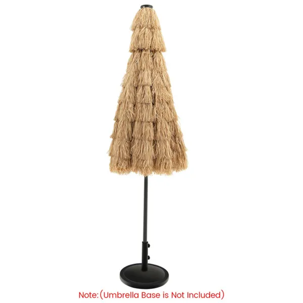 9 Foot Portable Beach Umbrella with Led Lights. photo 6