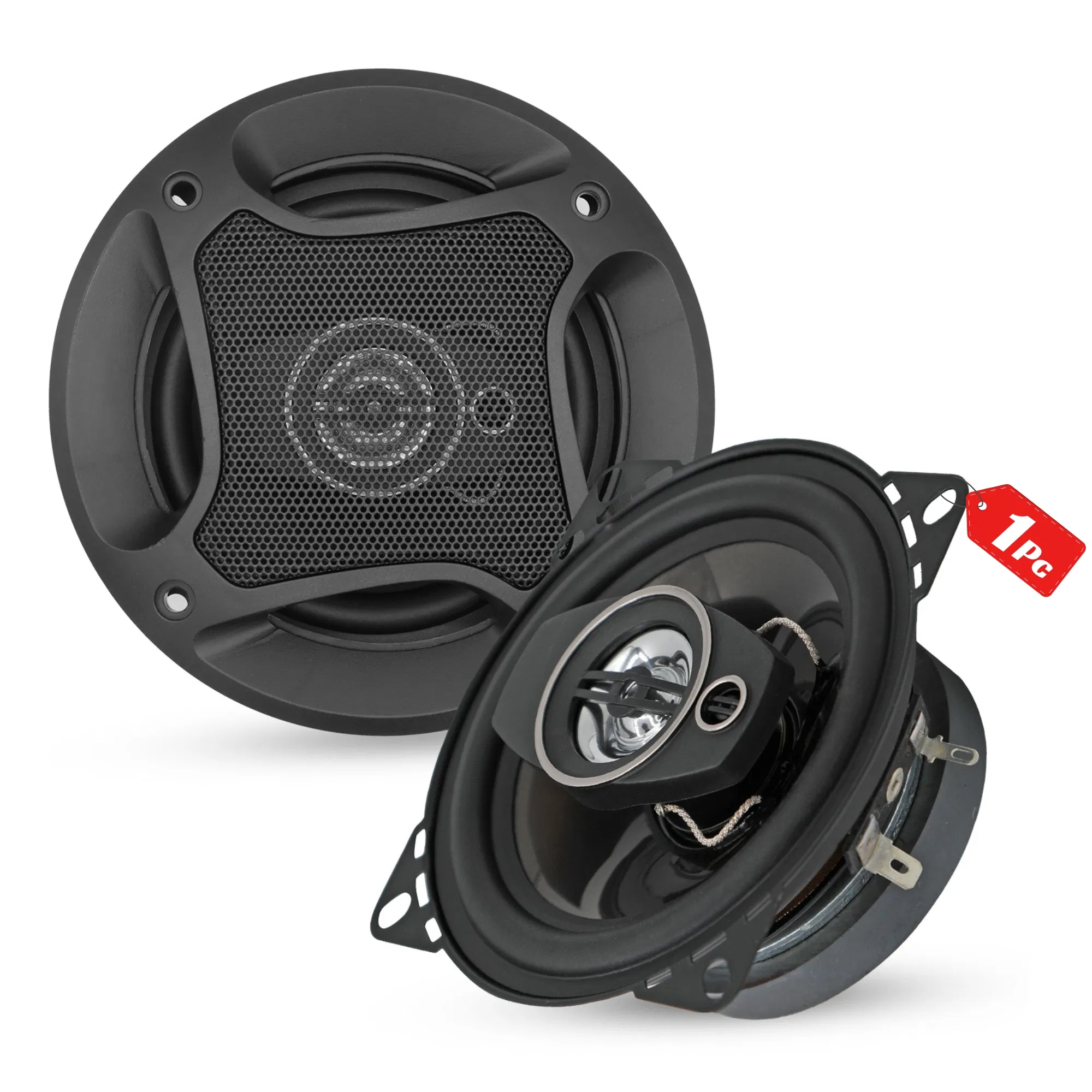 5Core Coaxial Car Door Speakers 4' Pair 250W 4Ohm 2 Way Woofer Audio w Tweeter photo 1