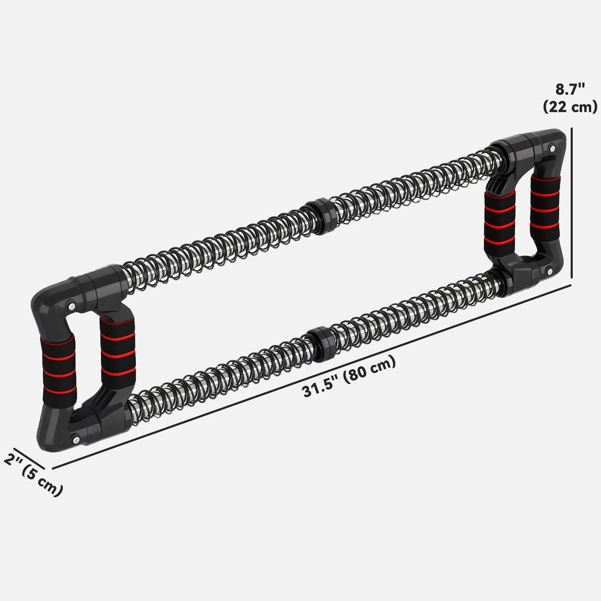 Chest Expander, Spring Chest Exerciser with 22-110 lbs Resistance for Men and Women Home Gym, Office or Travel photo 3