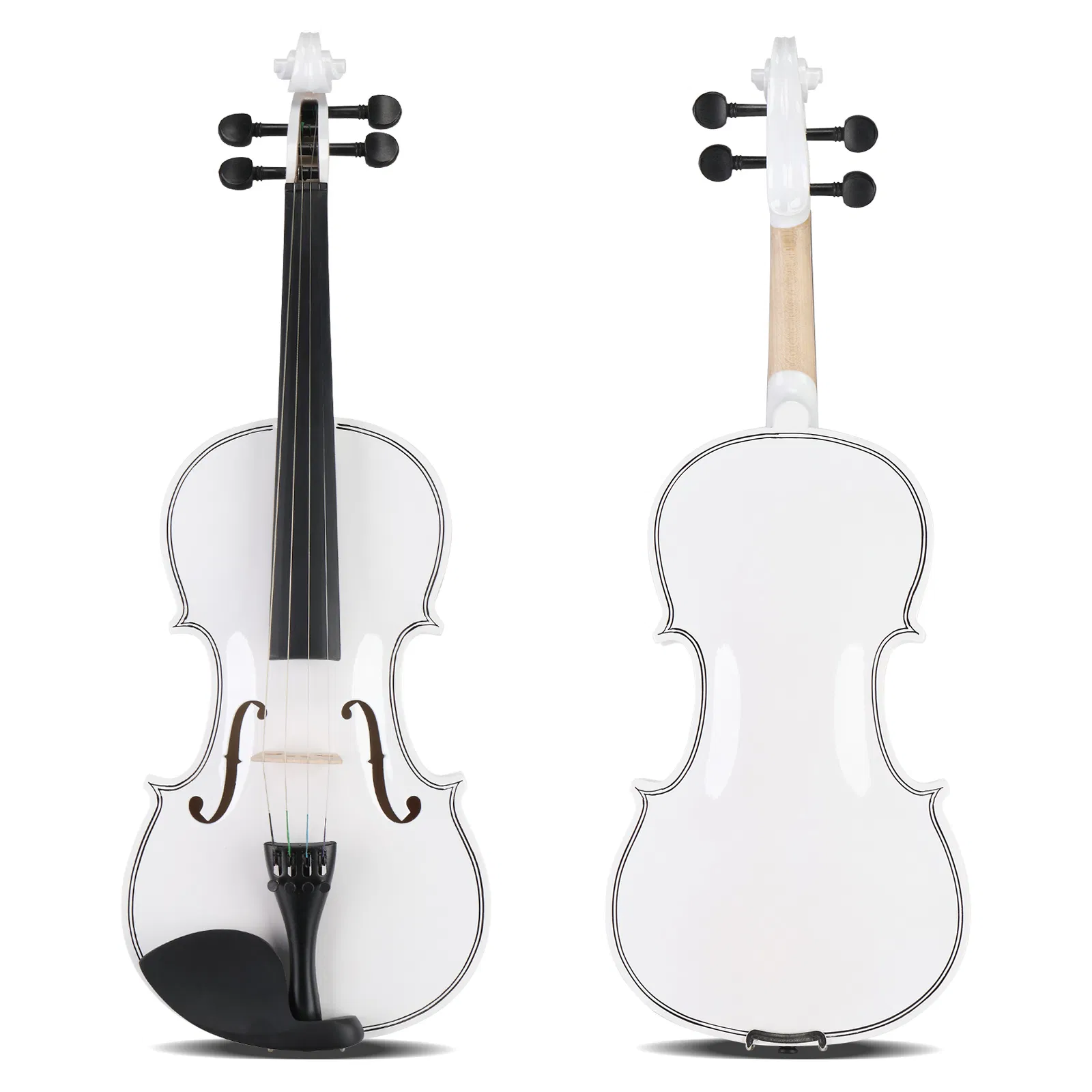 [Do Not Sell on AmazonFull Size 4/4 Violin Set for Adults Beginners Students with Hard Case,Violin Bow,Shoulder Rest,Rosin,Extra Strings and Sordine photo 5