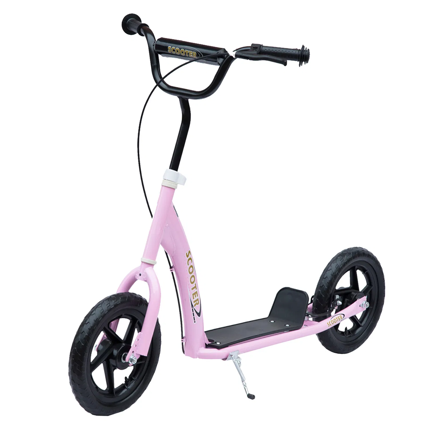 Kids Scooter Street Bike Bicycle for Teens Ride on Toy w/ 12'' Tire for 5-12 Year Old Pink photo 1