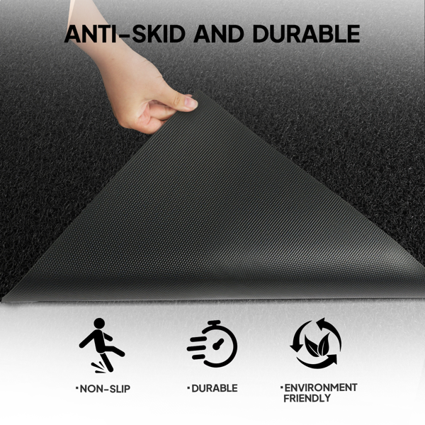 1PC Black PVC Composite Commercial Entrance Mat, 90x150x1.2cm, Extra-Long & Thick Heavy-Duty Floor Protection photo 7