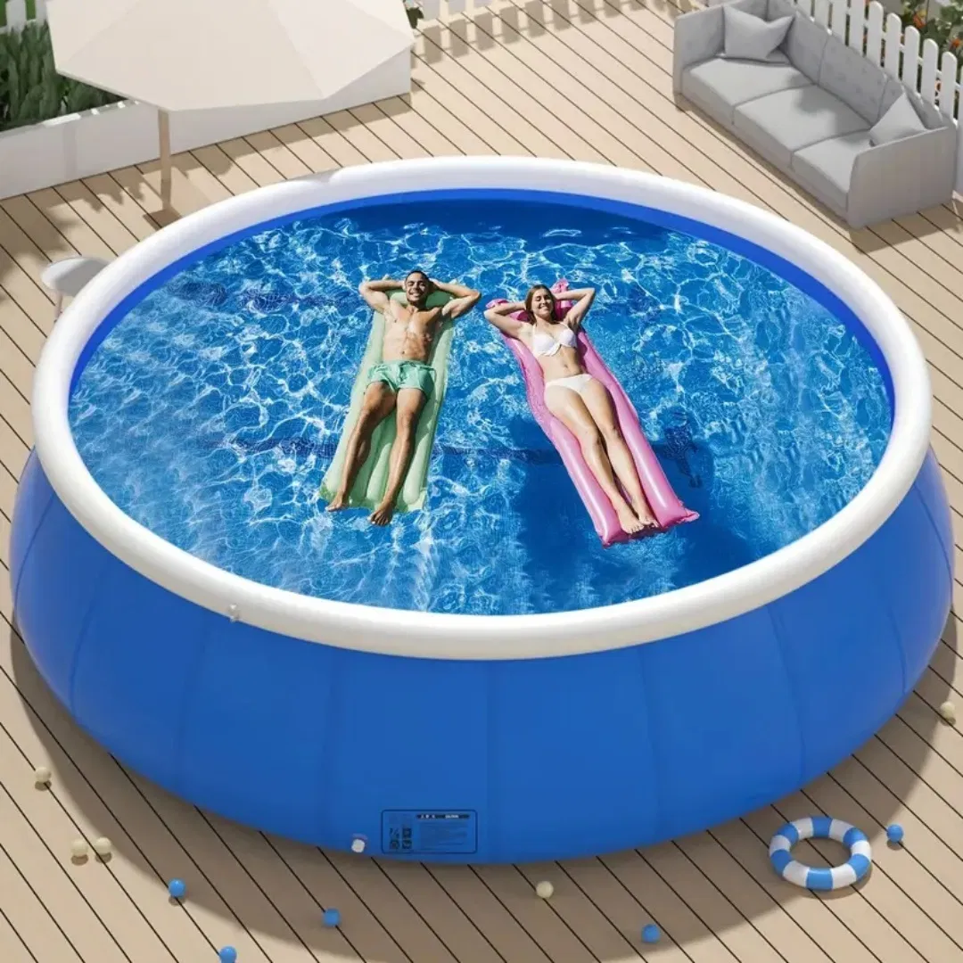 Inflatable swimming pool 244*63 butterfly inflatable coil mesh pool photo 6