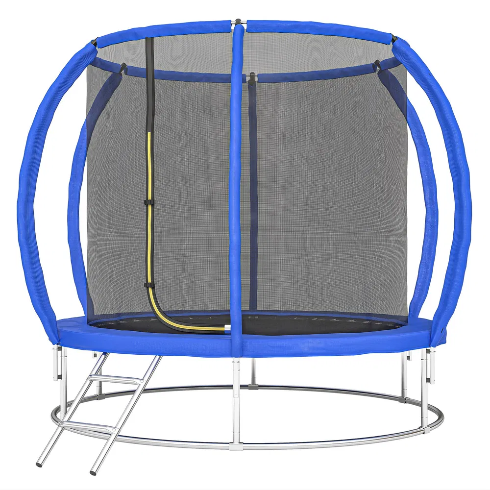 8ft Trampoline Outdoor, ASTM Certified, with Circular Base, Enclosure Net, Ladder and Curved Poles photo 7