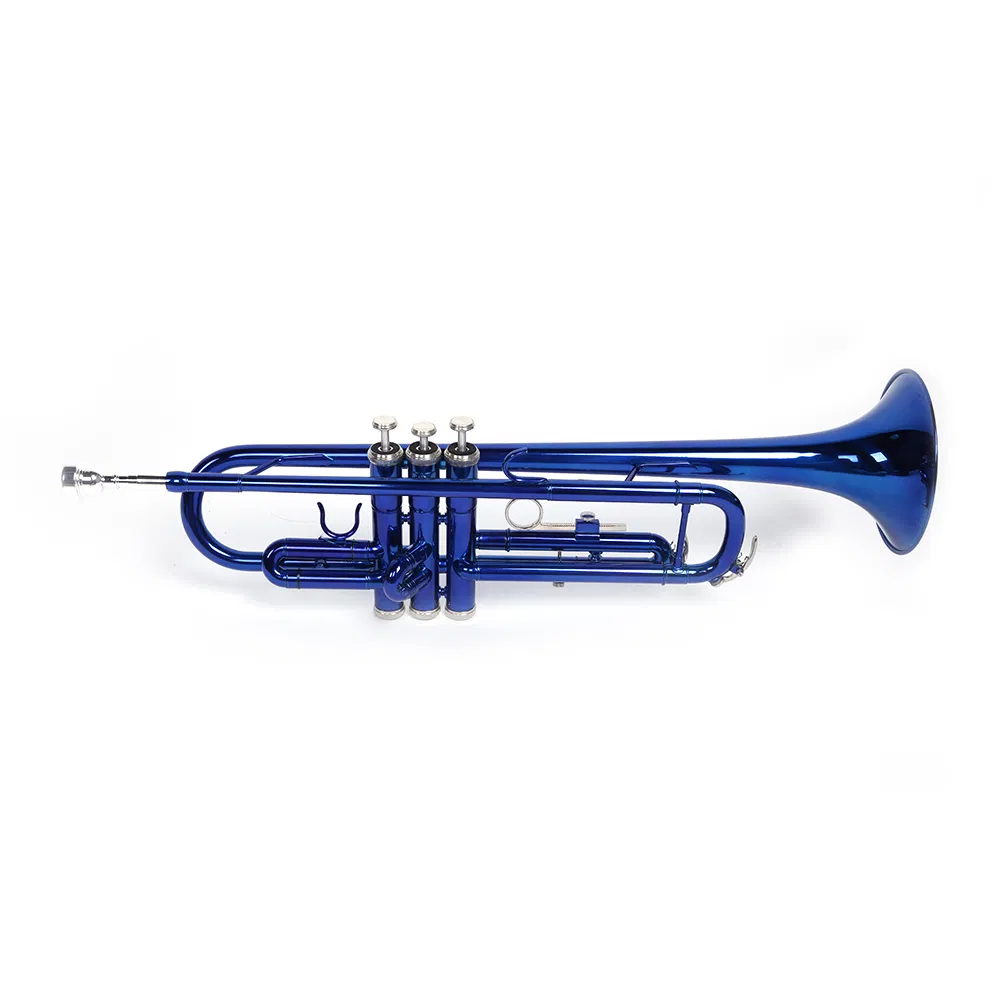 Brass B Flat Trumpet Gloves Set Blue photo 4