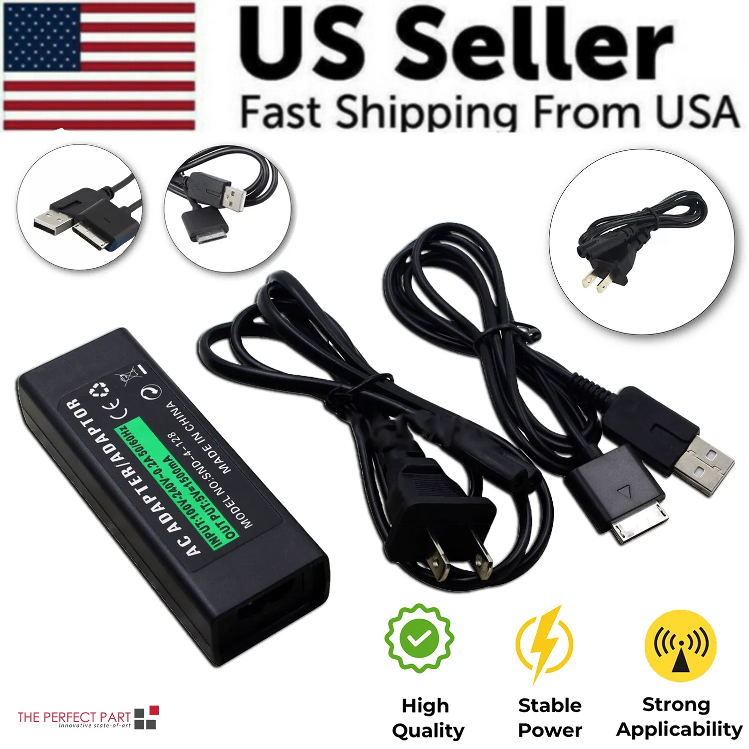Wall Home Travel AC Charger Adapter For Sony PlayStation Portable PSP Go photo 1