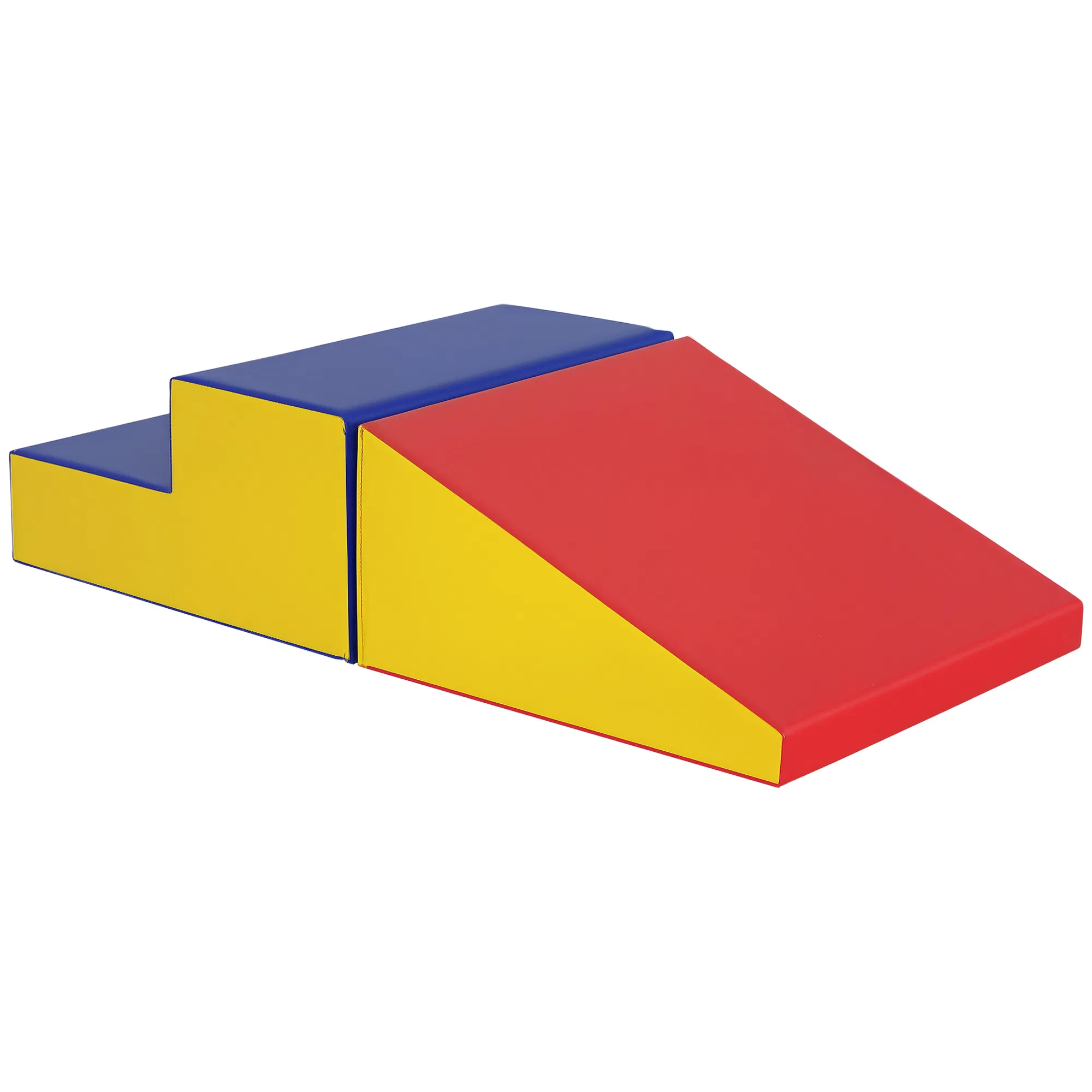 2-Piece Climb and Crawl Activity Soft Play Set, Secure Foam Blocks Playset for Toddler Preschooler Babies Indoor, Activity Structure Play Equipment, Multi-colour photo 1