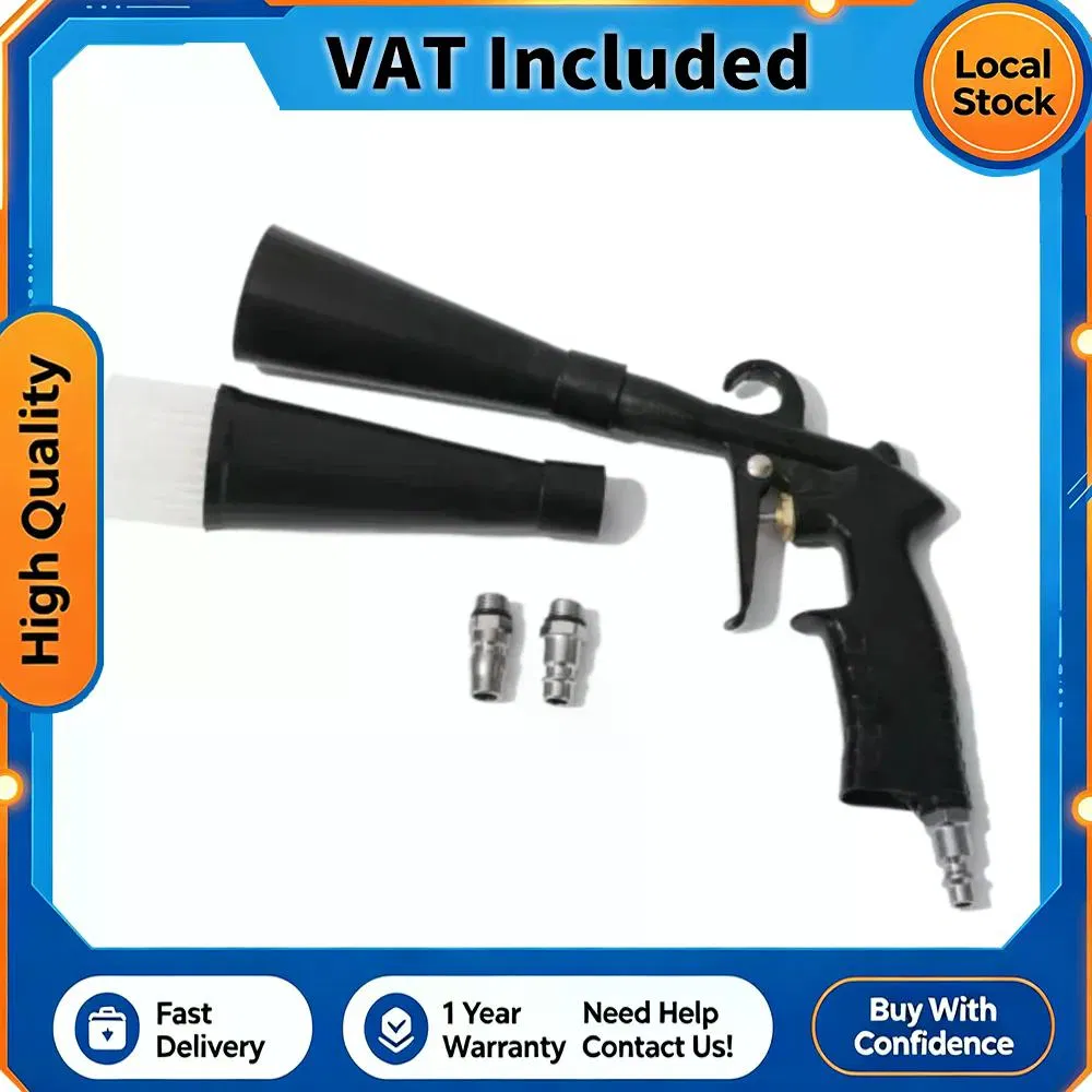 High Pressure Pneumatic Car Interior Cleaning Gun (Bearing Type) with 2 Nozzles, Dual Tube Separation photo 1