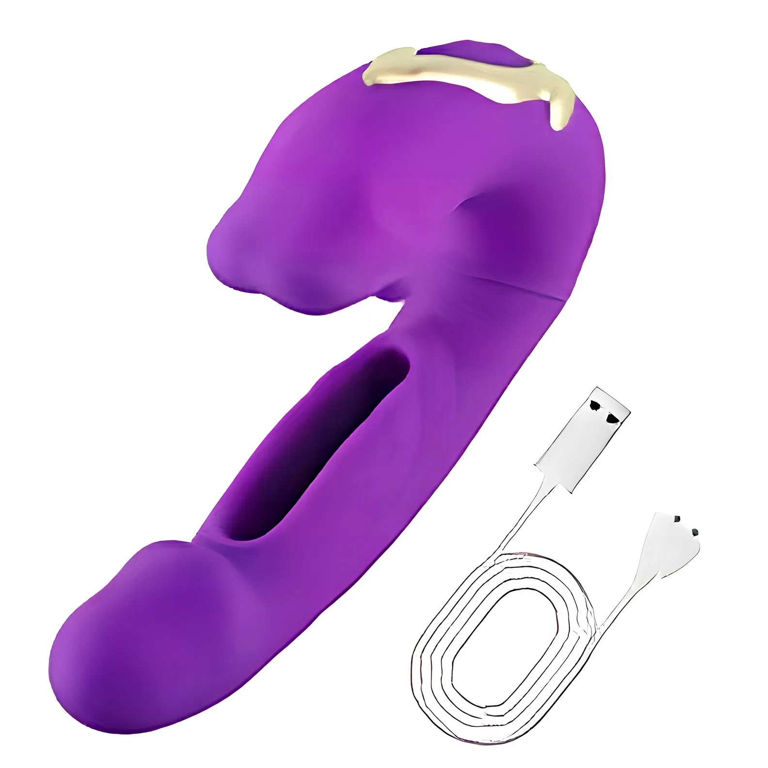 Vibration rod add-type vibrator sex toy - Vibrating rod fake penis female sex toy. Used for women for addive self-pleasure adult toy, rose-colored sex toy. photo 1
