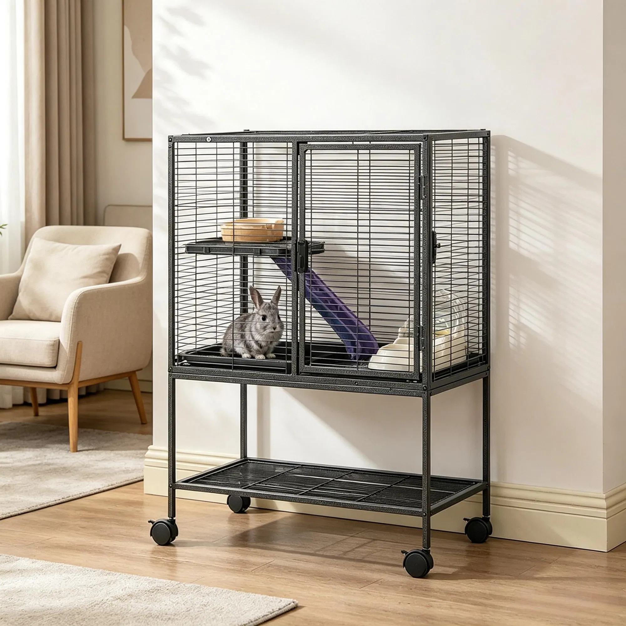 Animal Cage with Non-Slip and Easy to Clean for Outdoor photo 5