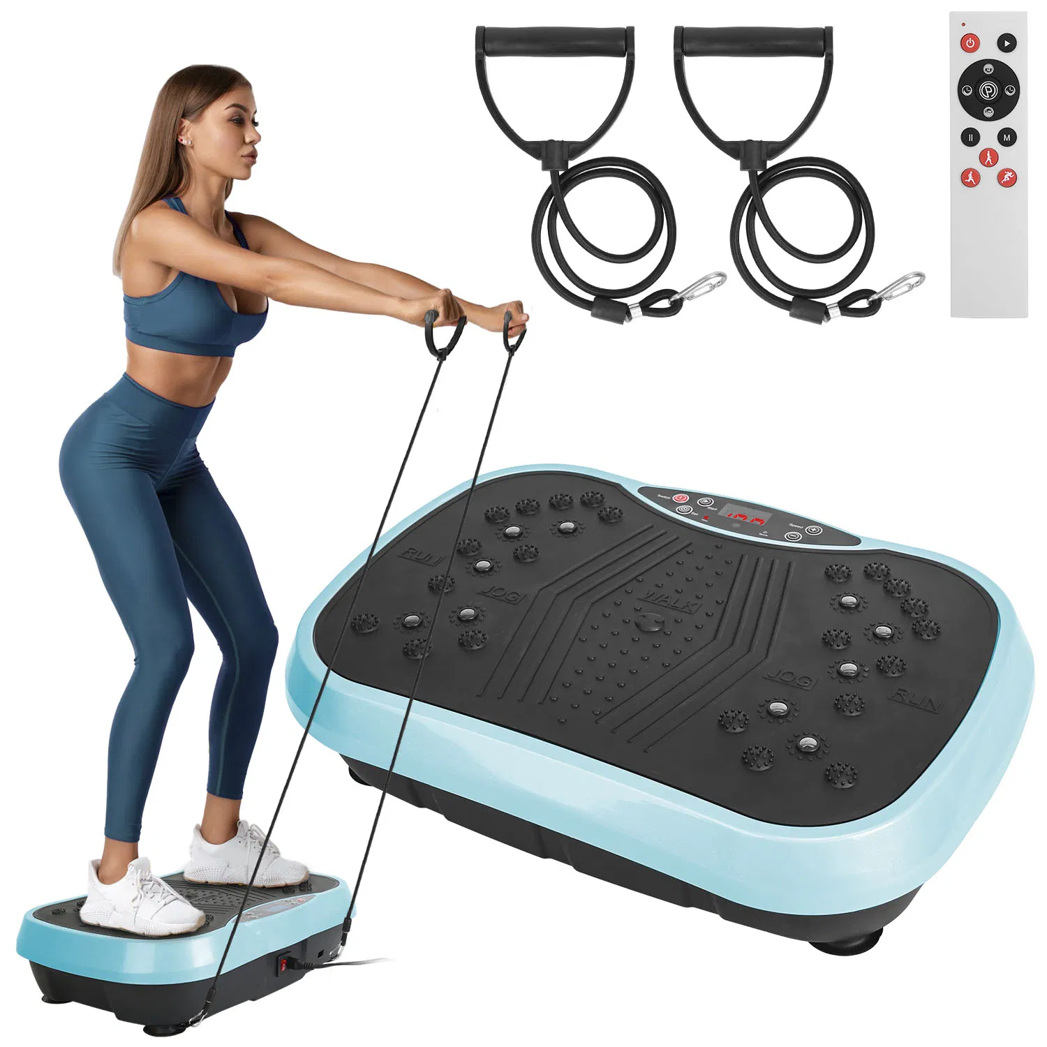 Home Use Vibration Exercise Platform for Lymphatic Drainage & Muscle Pain Relief, High Efficient Fat Burning Vibration Machine for Beginner & Advanced photo 7