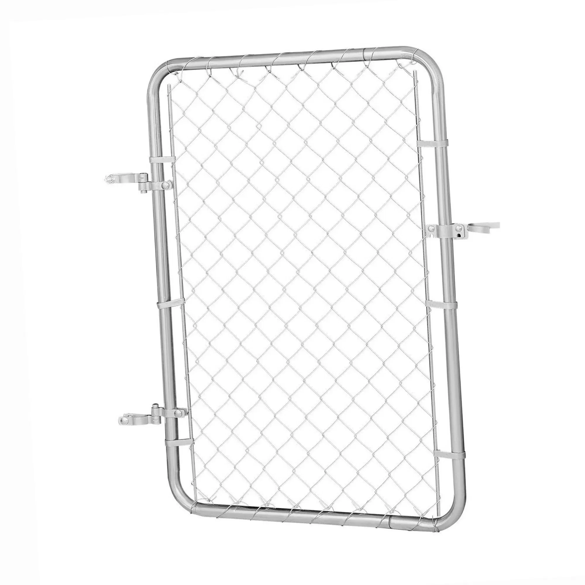 32 x 46 in Adjustable Chain Link Fence Gate, Fits 2-4 ft (W) x 4 ft (H) Openings, for Garden & Farm, Posts Not Included photo 4