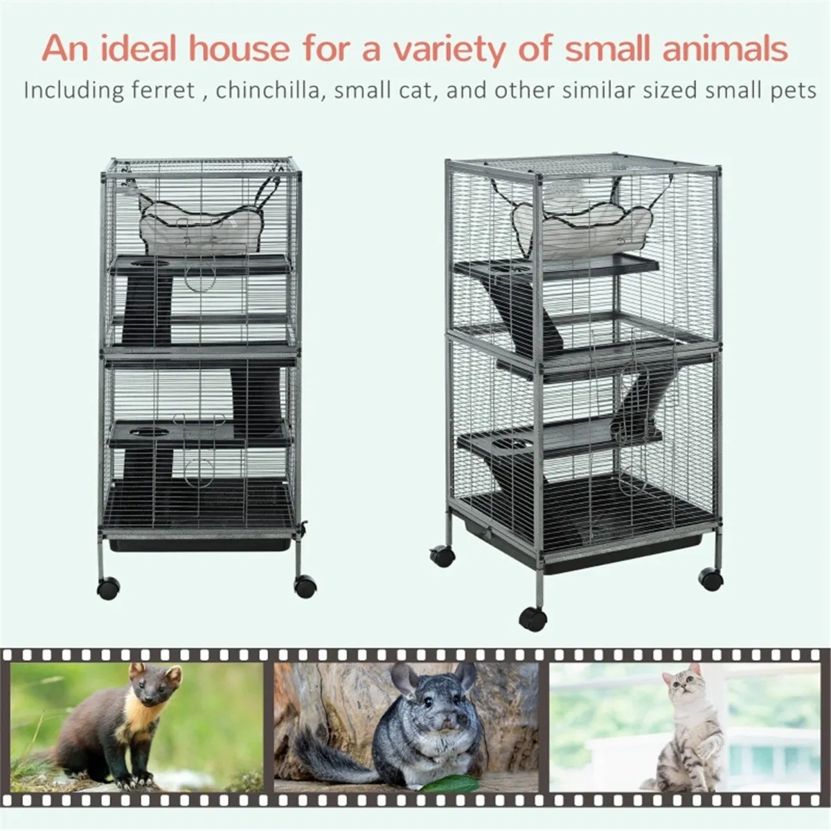 Small Animal Cage /Chinchilla Cage ( Amazon Shipping)(Prohibited by WalMart) photo 4
