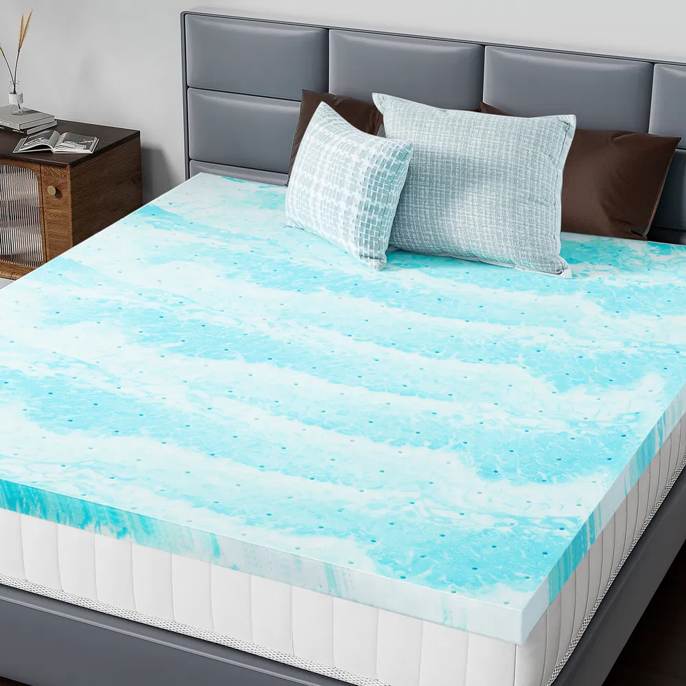 2-3 Inch Gel Memory Foam Mattress Topper Full Size Cooling Mattress Soft and Breathable Bed Topper School Bedroom Furniture photo 8