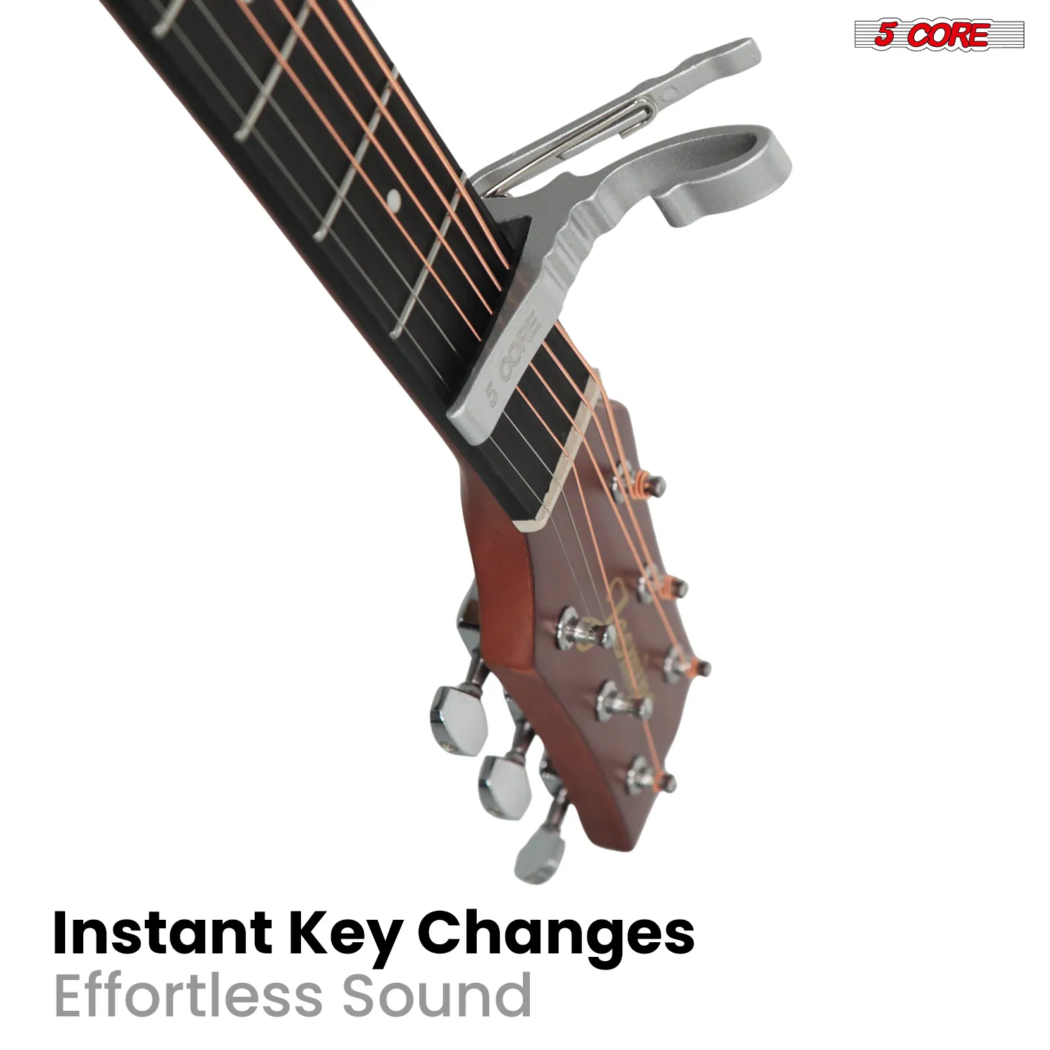 5 Core Guitar Capo Quick Change Acoustic Electric String Clip Banjo Mandolin Or Ukulele photo 8