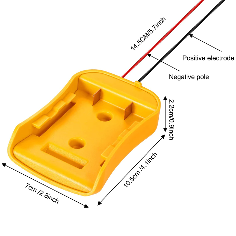 Power Connector DIY Battery Adapter Holder Dock For DeWalt 18V/20V Max Battery photo 3