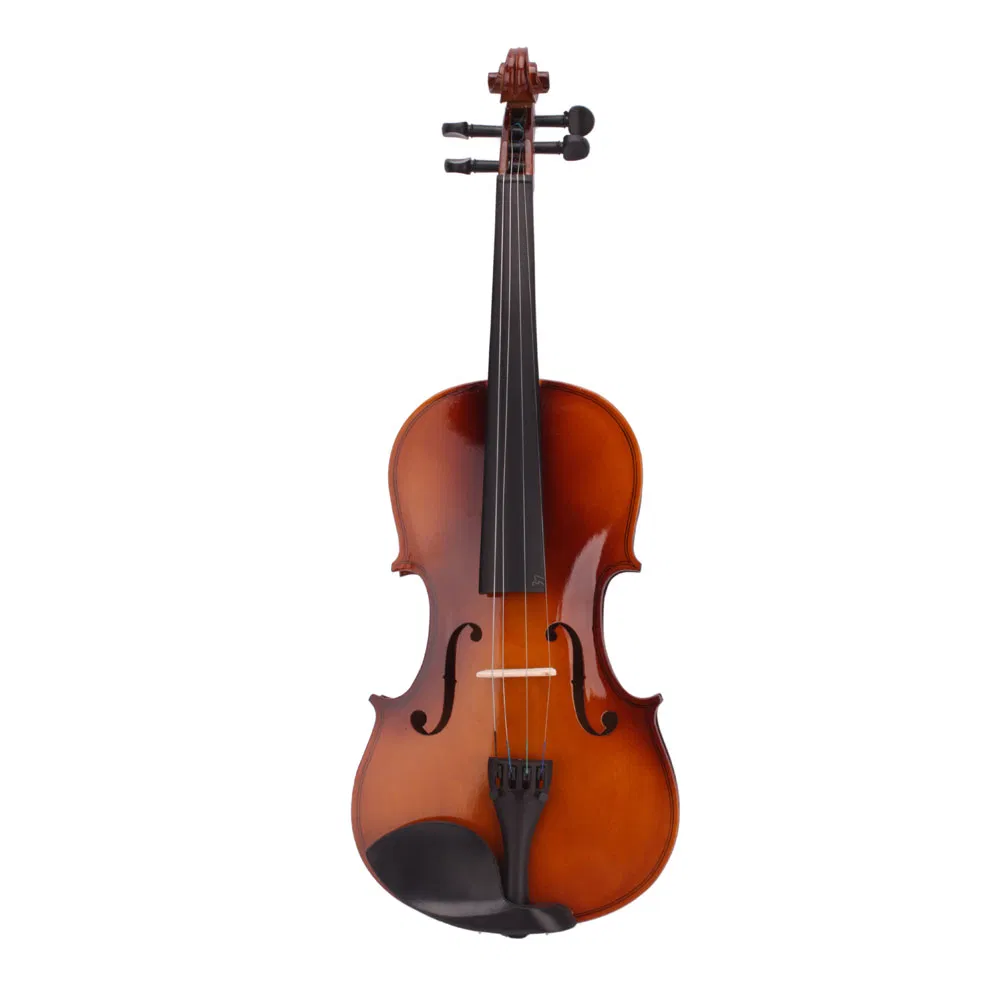New 4/4 Acoustic Violin Case Bow Rosin Natural photo 7