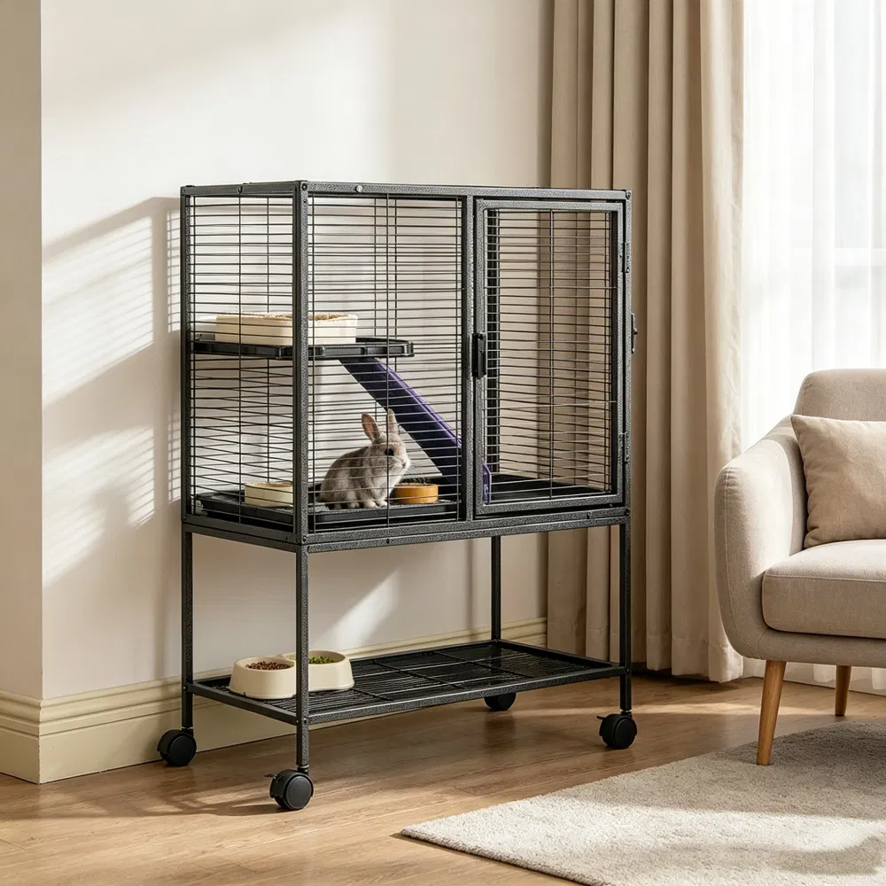 Animal Cage with Non-Slip and Easy to Clean for Outdoor photo 2