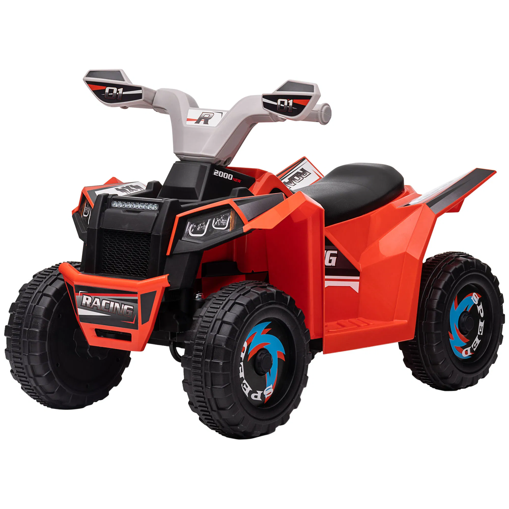 6V Quad Kids Electric Car with Wear-resistant Wheels, for Boys and Girls Aged 18-36 Months, Red photo 1