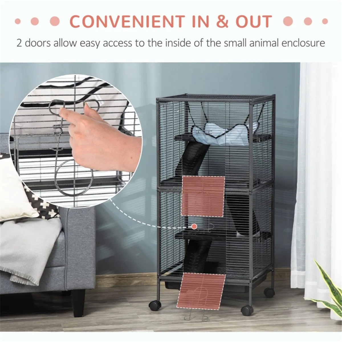 Small Animal Cage /Chinchilla Cage ( Amazon Shipping)(Prohibited by WalMart) photo 6