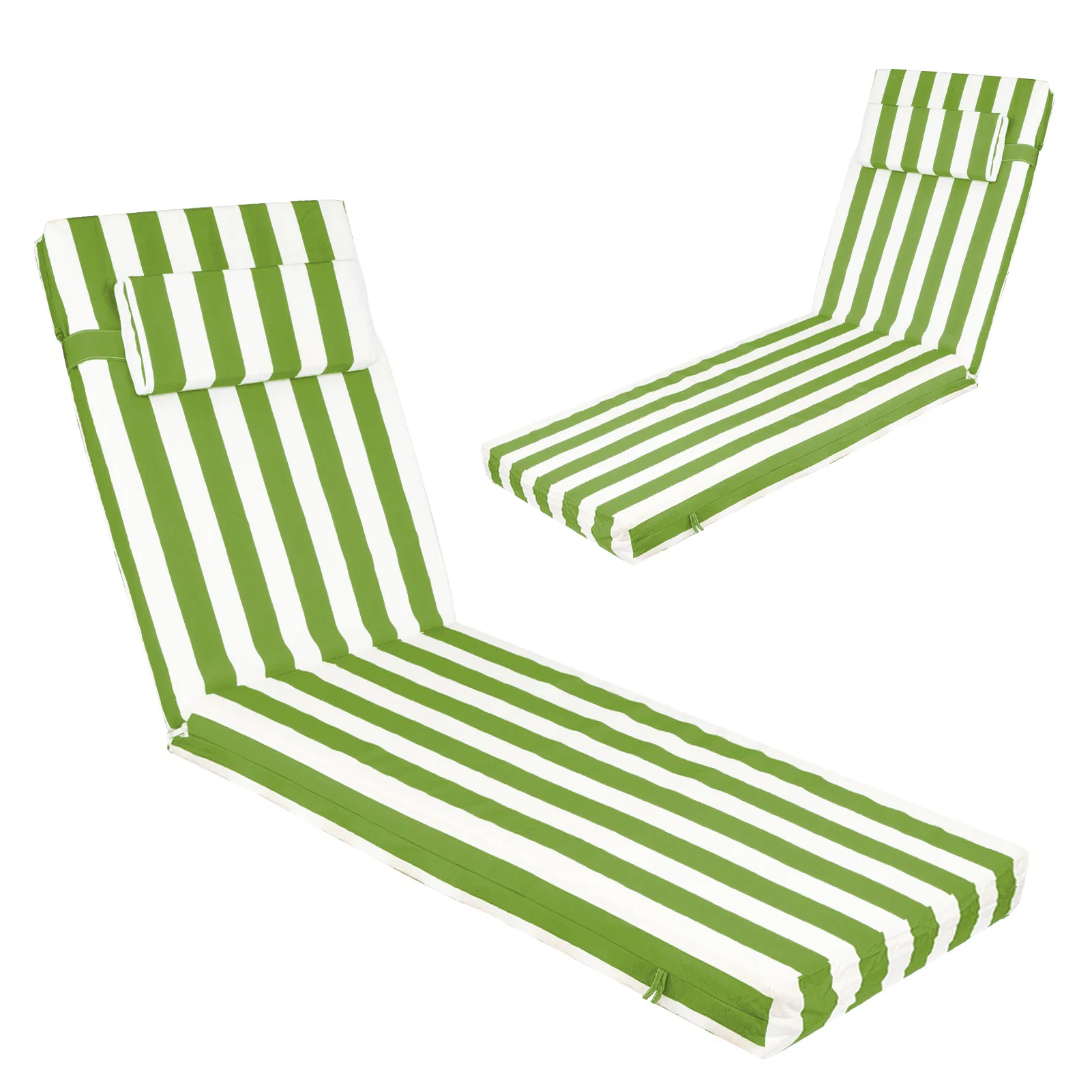 Outdoor Chaise Lounge Cushion, 72 in. x 21 in. x 3 in. Waterproof Fade-Resistant Patio Chair Pad for Pool Beach photo 5