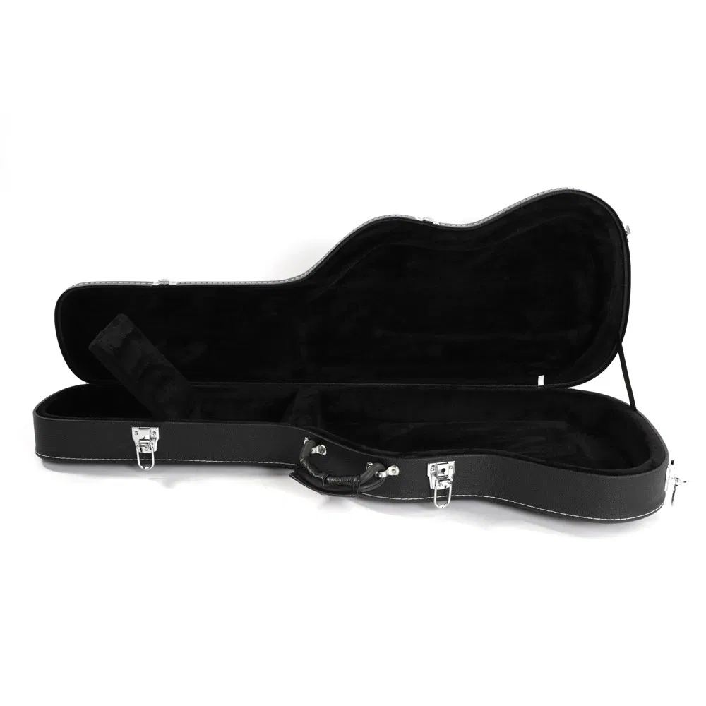 [Replace 2484535]ST High Grade Electric Guitar Hard Case Microgroove Flat Surface Straight Flange Black photo 1