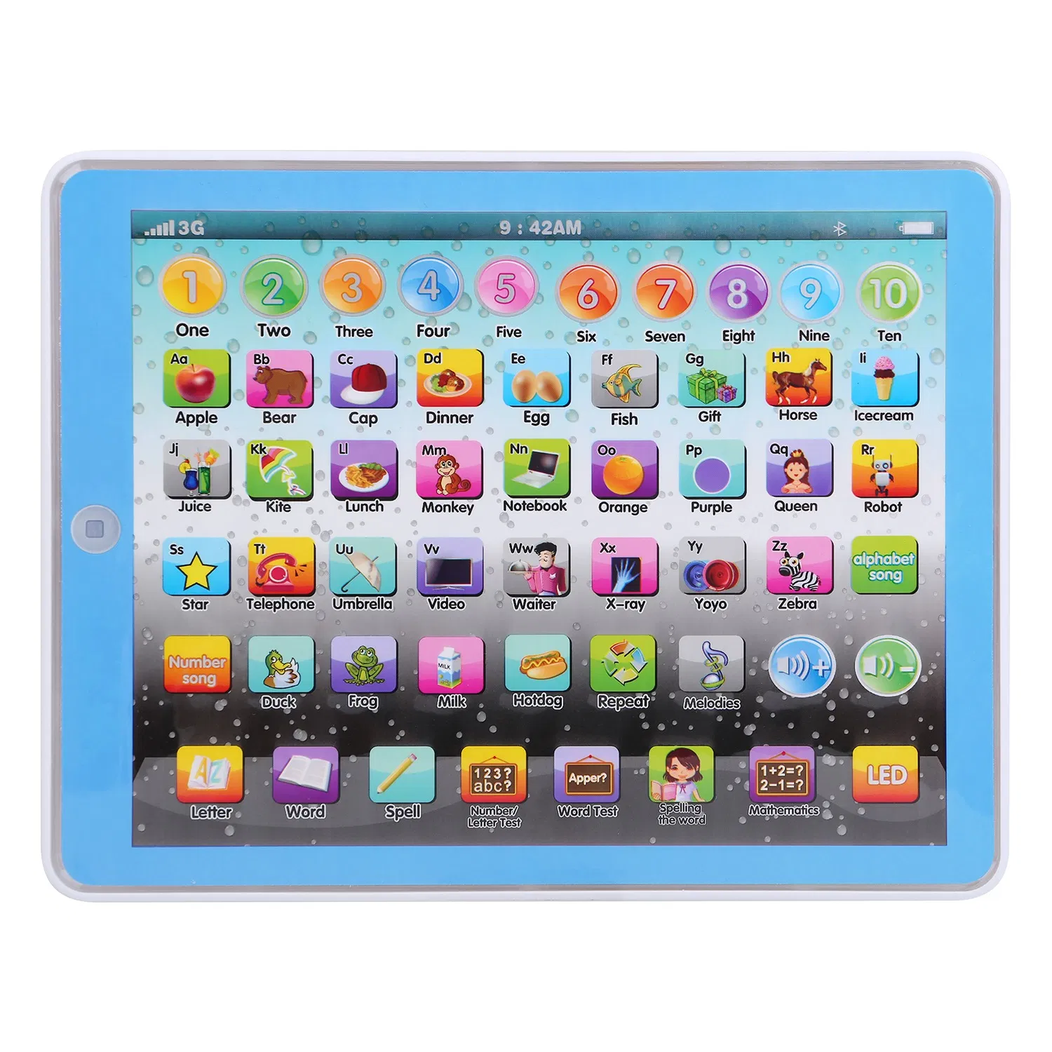 Kid Baby Toddler Tablet Toy Educational Learning Study Tablet Pad Gift for Aged 2 3 4 5 6 7 Girls Boys photo 5