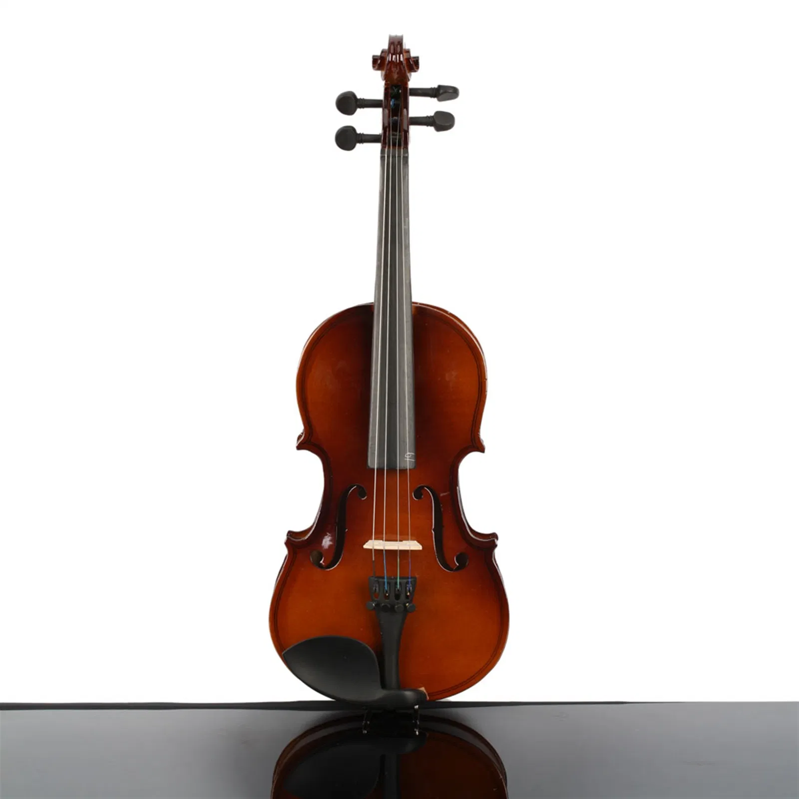 New 1/4 Acoustic Violin Case Bow Rosin Natural photo 3