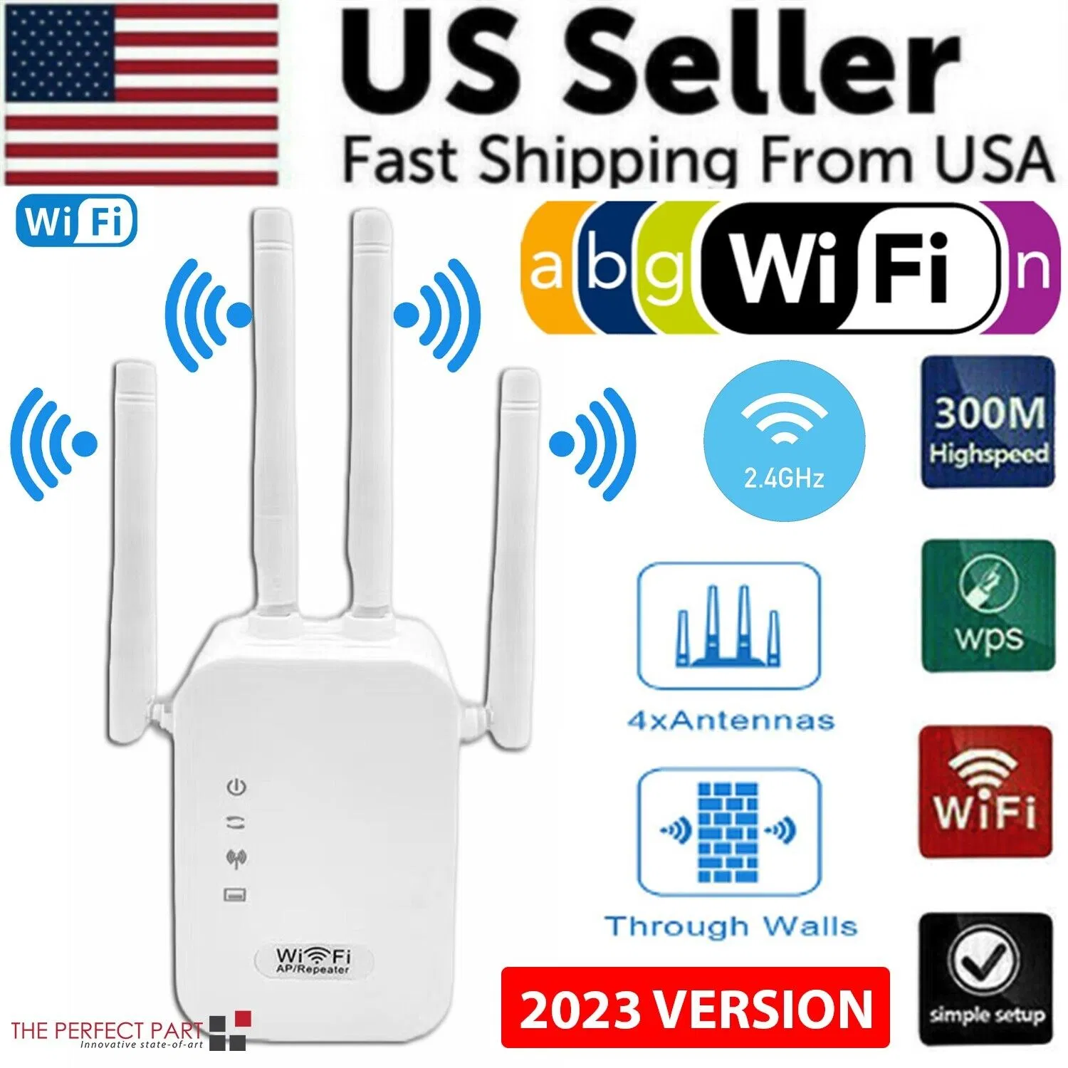 WiFi Range Extender Internet Booster Network Router Wireless Signal Repeater photo 1