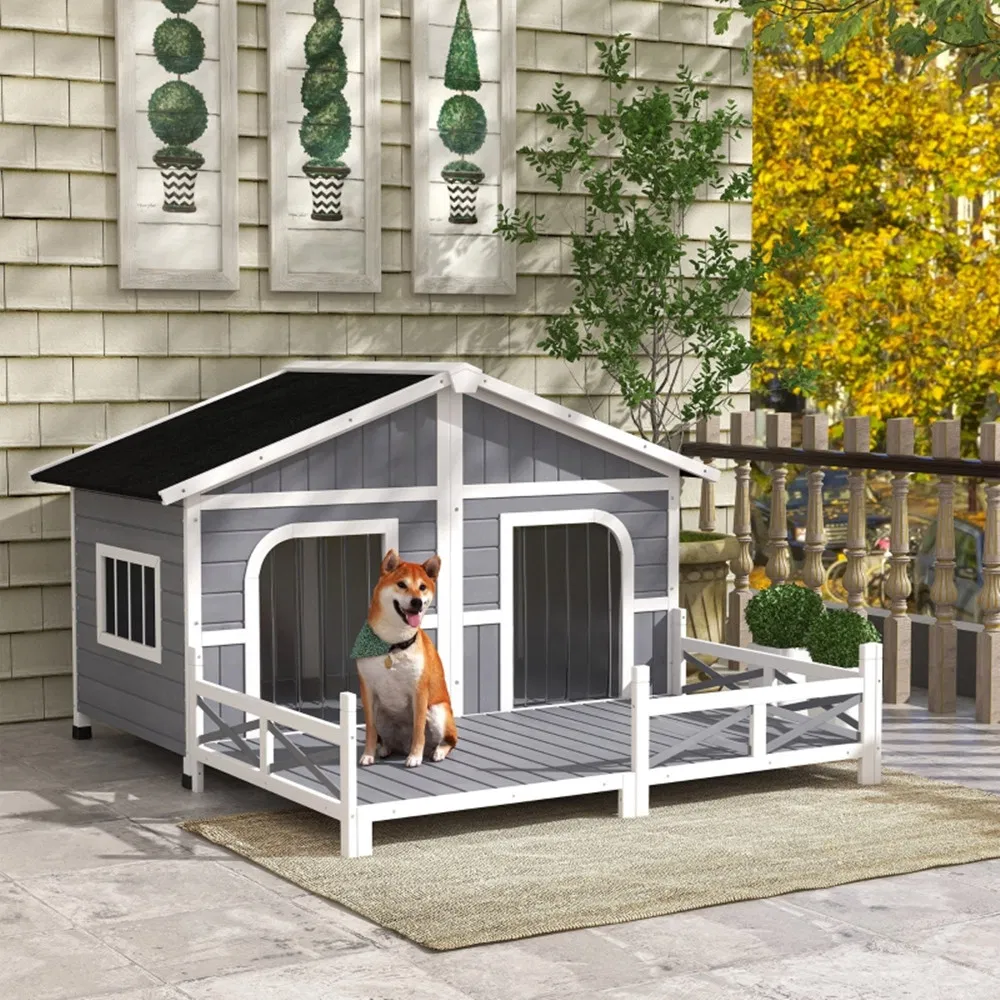 Dog House- Gray, White ( Amazon Shipping)(Prohibited by WalMart) photo 1