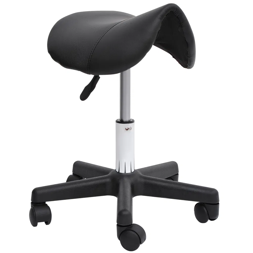 Hydraulic Swivel Salon Stool Adjustable Massage Facial Spa Beauty Saddle Chair Black photo 7