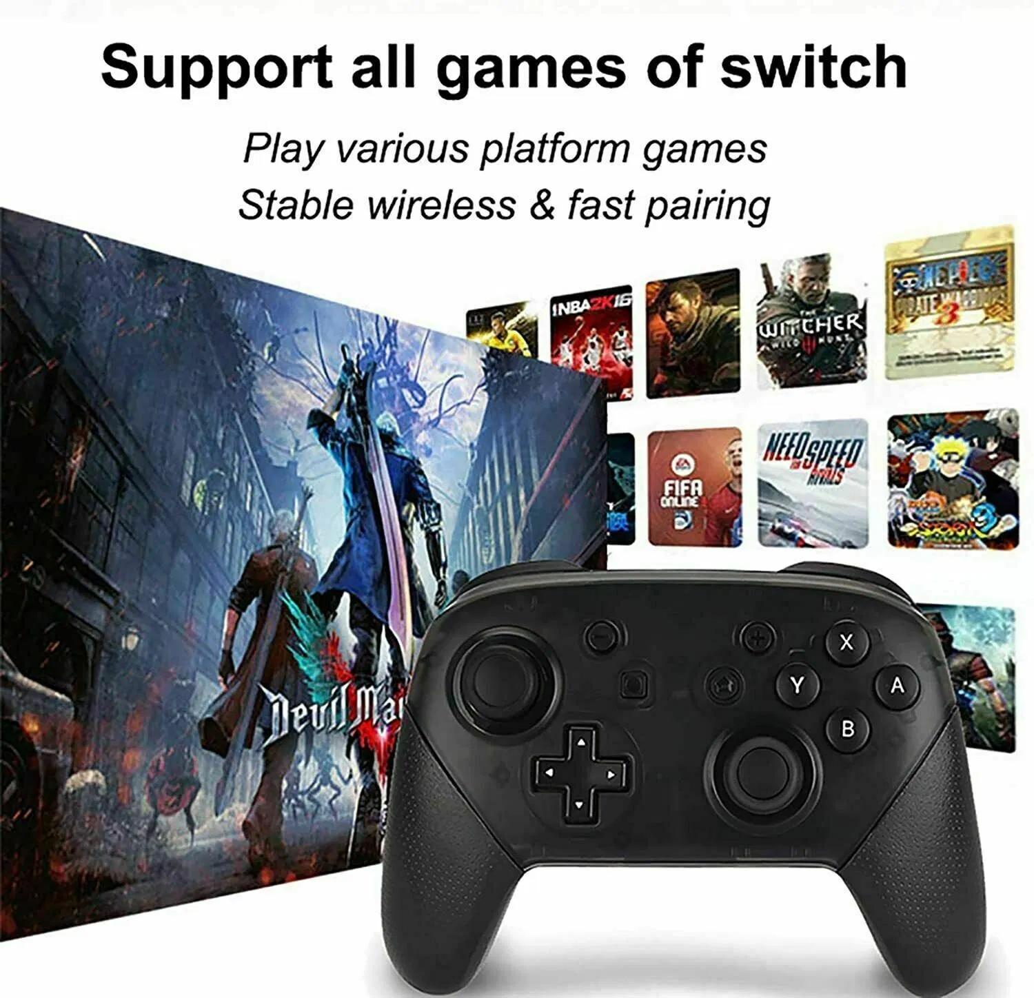 Pro Wireless Game Controller Gamepad Joystick Remote For Nintendo Switch / Lite photo 2