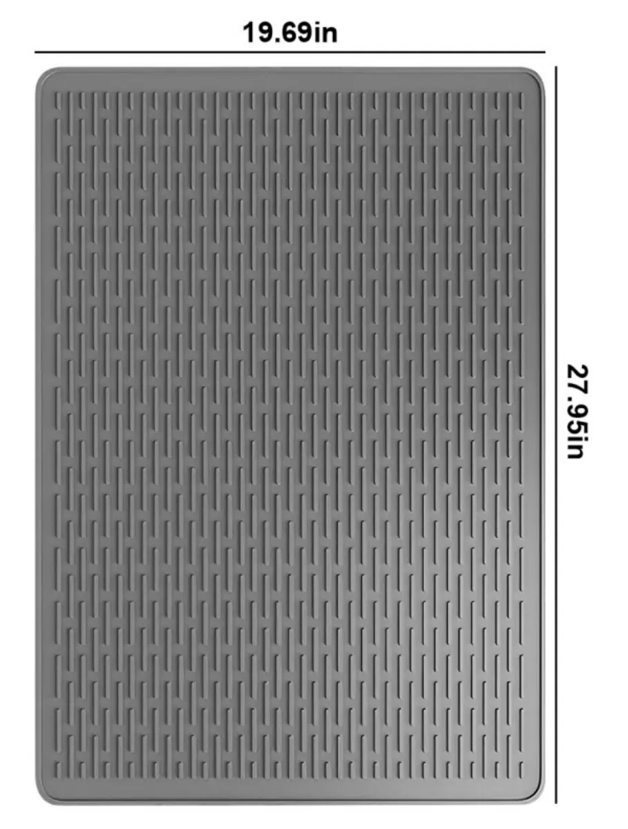 Foldable Silicone Stovetop Cover Mat, 27.95 x19.69 Inch Waterproof Heat-Resistant Protector for Glass Electric Stove, Works as Drying & Pet Feeding Mat photo 2