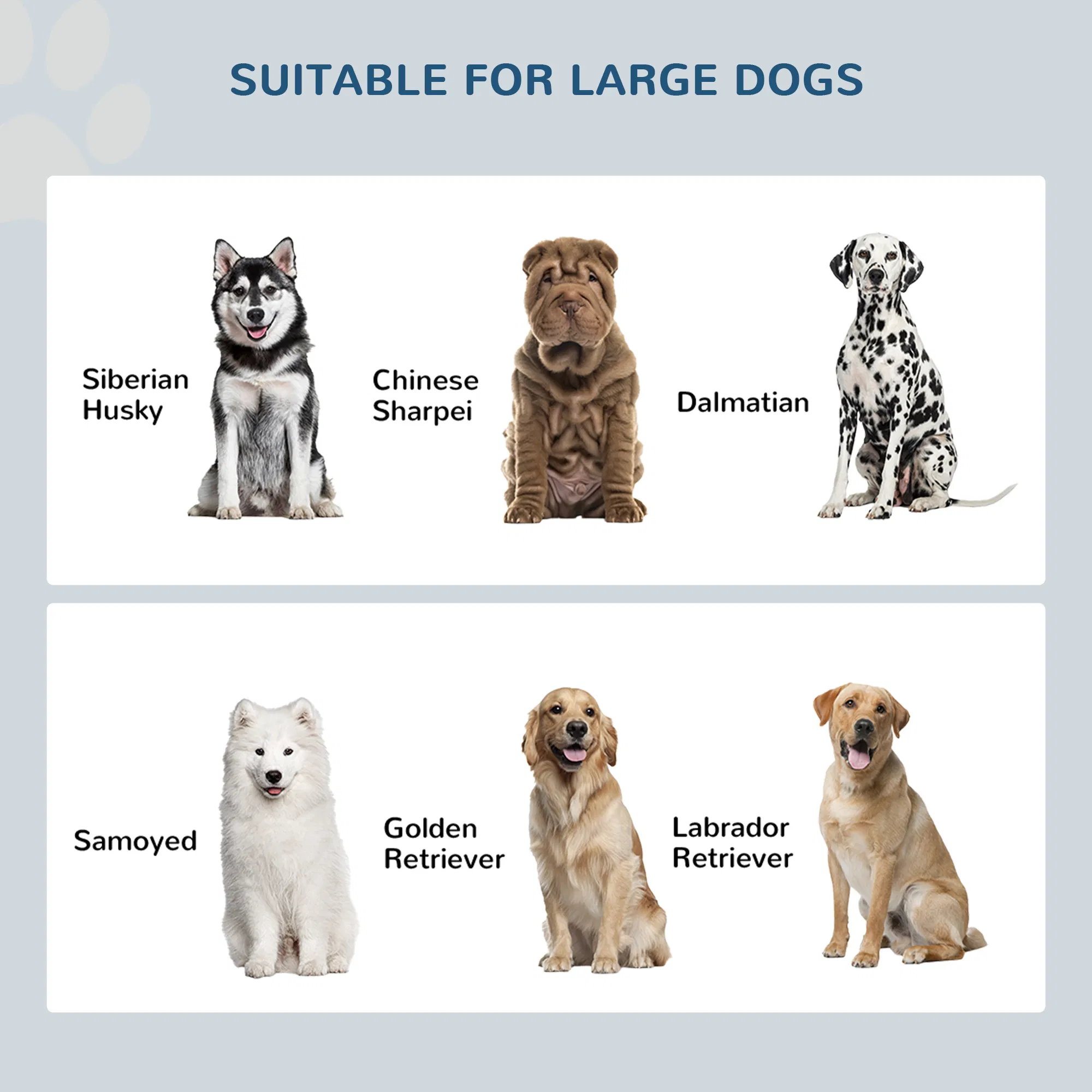 Elevated Dog Bowls for Large Dogs Pet Feeding Station with Stand, Storage, 2 Stainless Steel Food and Water Bowls, White, 23.6" x 11.8" x 14" photo 6