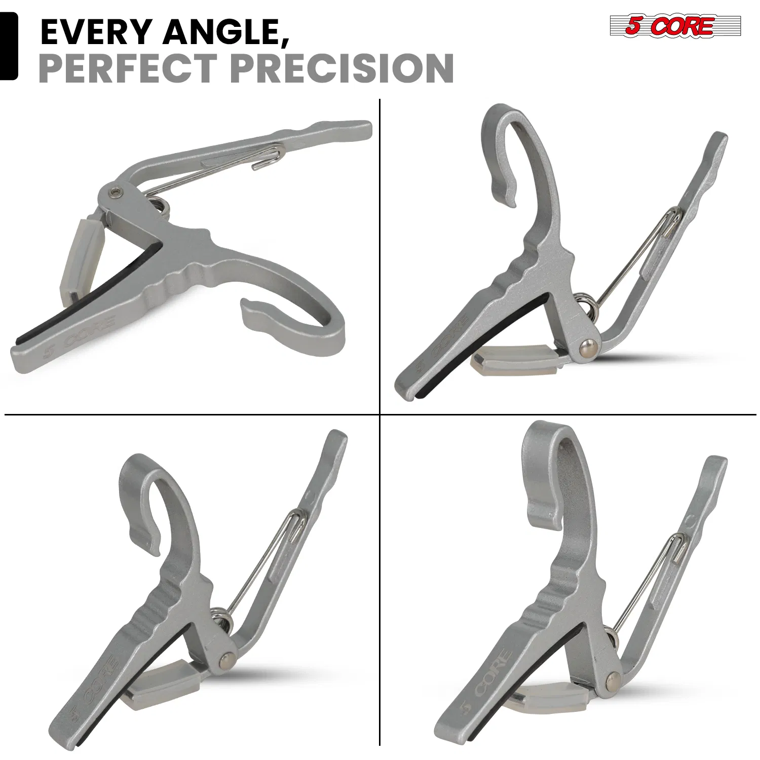5 Core Guitar Capo Quick Change Acoustic Electric String Clip Banjo Mandolin Or Ukulele photo 3