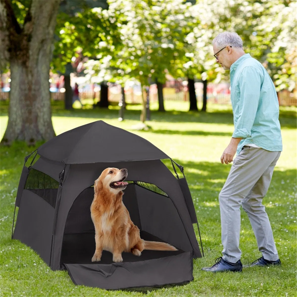 Pop Up Dog Tent / Pet Camping Tent ( Amazon Shipping)(Prohibited by WalMart) photo 1