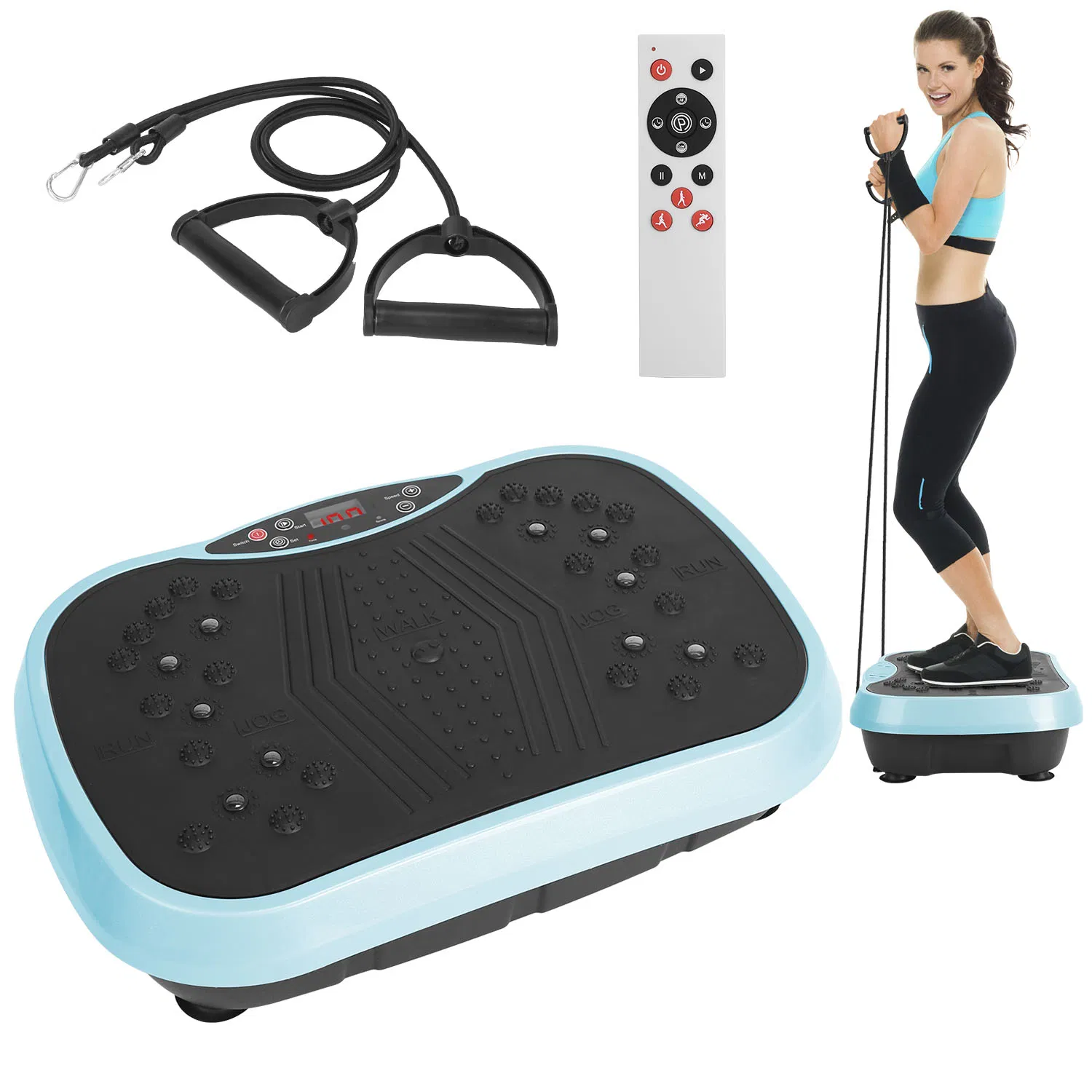 Home Use Vibration Exercise Platform for Lymphatic Drainage & Muscle Pain Relief, High Efficient Fat Burning Vibration Machine for Beginner & Advanced photo 6