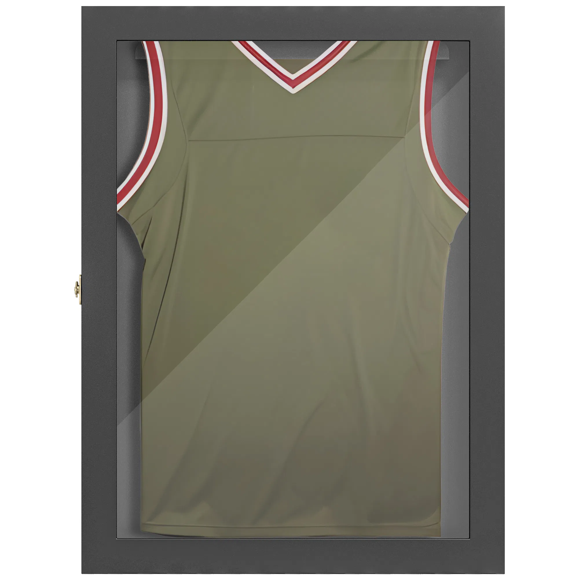 28" x 35" Hockey Jersey Frame, Jersey Shadow Box for Basketball Football Baseball, Black photo 1
