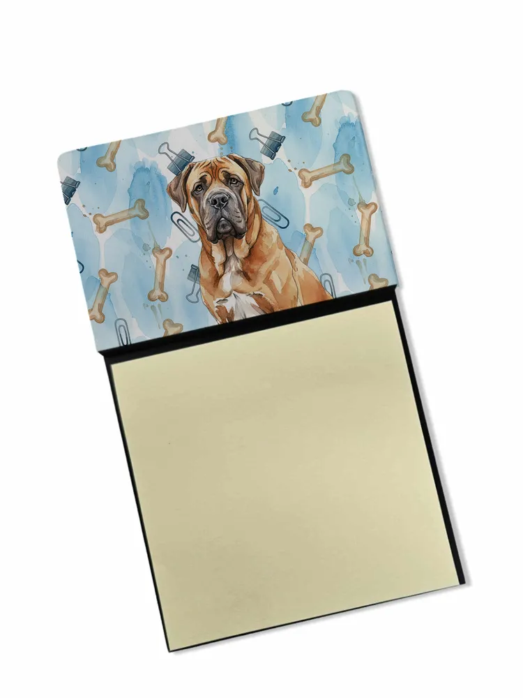 Neapolitan Mastiff Coworker Watercolor Sticky Note Holder Refillable Dispenser Desk Accessory 3x3 Pad Gift photo 8