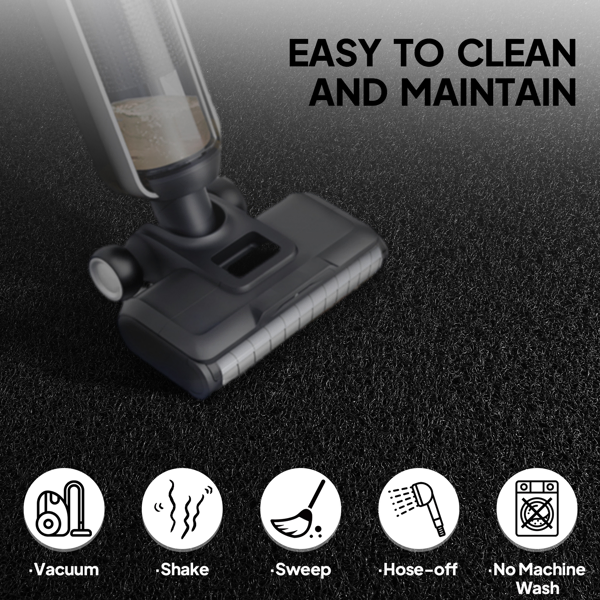 1PC Black PVC Composite Commercial Entrance Mat, 90x150x1.2cm, Extra-Long & Thick Heavy-Duty Floor Protection photo 8