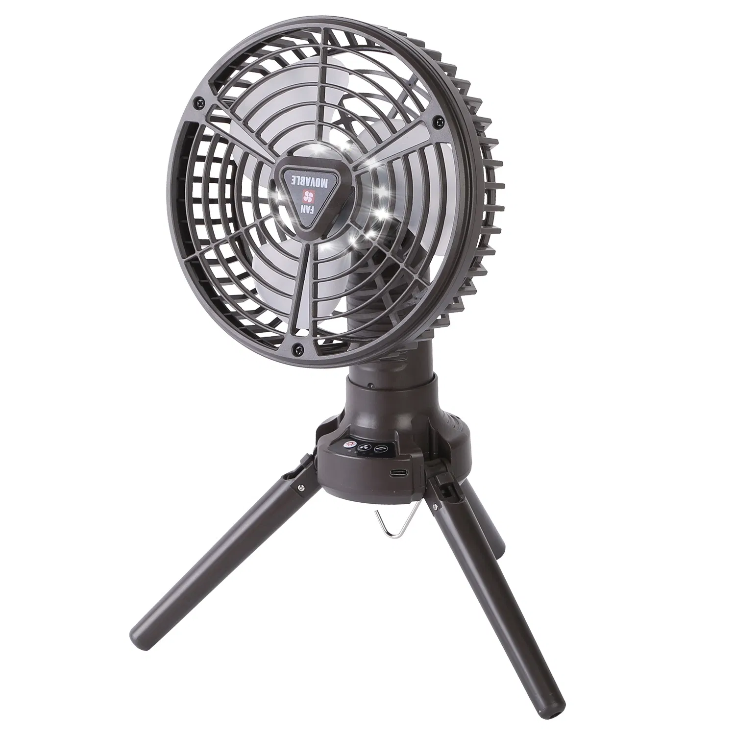 10400mah Portable Camping Fan with LED Light Rechargeable Tripod Tent Hanging Fan Lantern Portable Foldable Oscillating Table Fan with 3 Brightness 4 Speeds photo 1